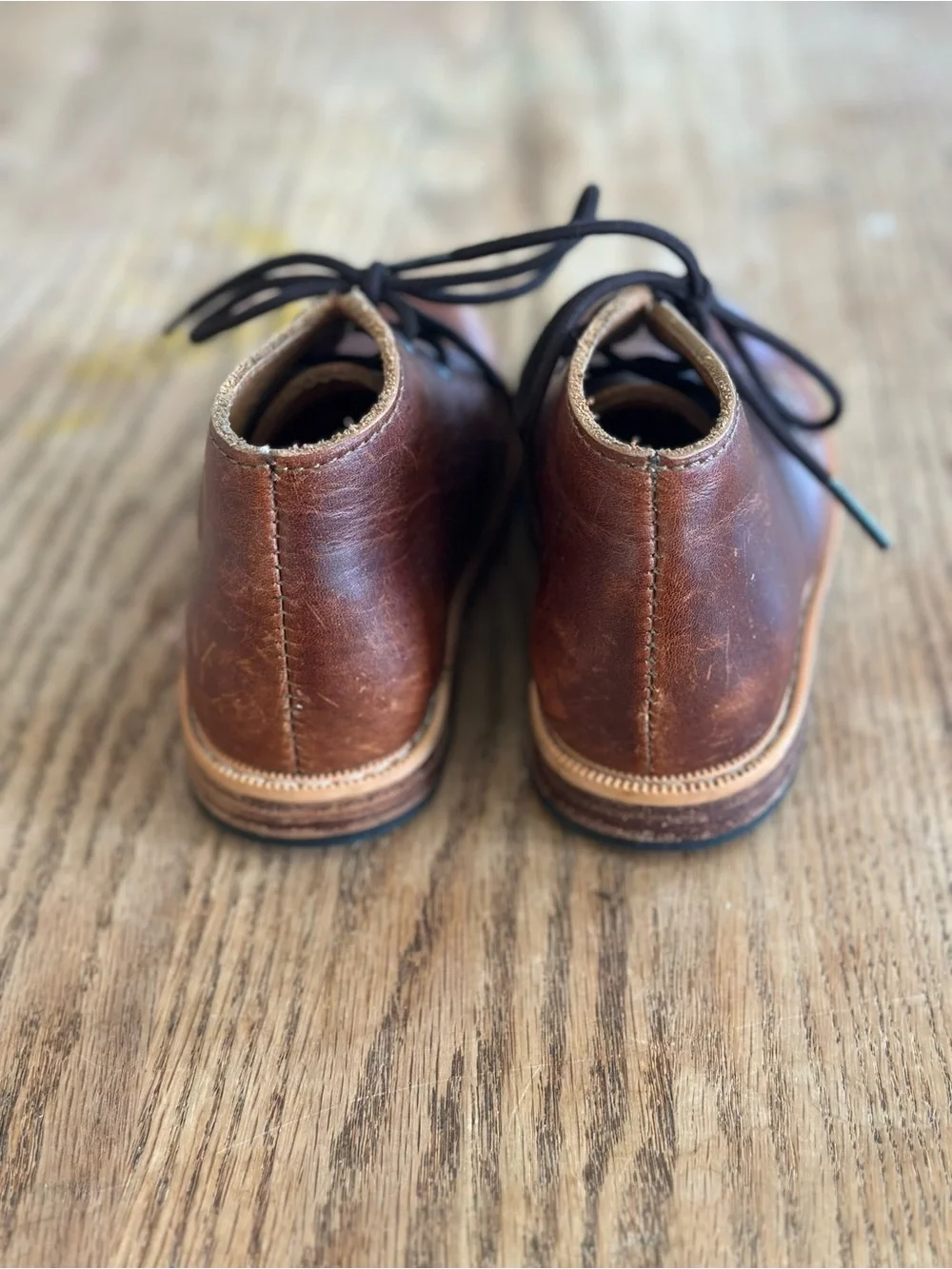 Million Children's Classic Brown Leather Lace-Up Boots